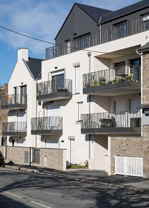 Programme immobilier neuf - Carré Amélie à Saint-Malo (35) - Format portrait - Lamotte