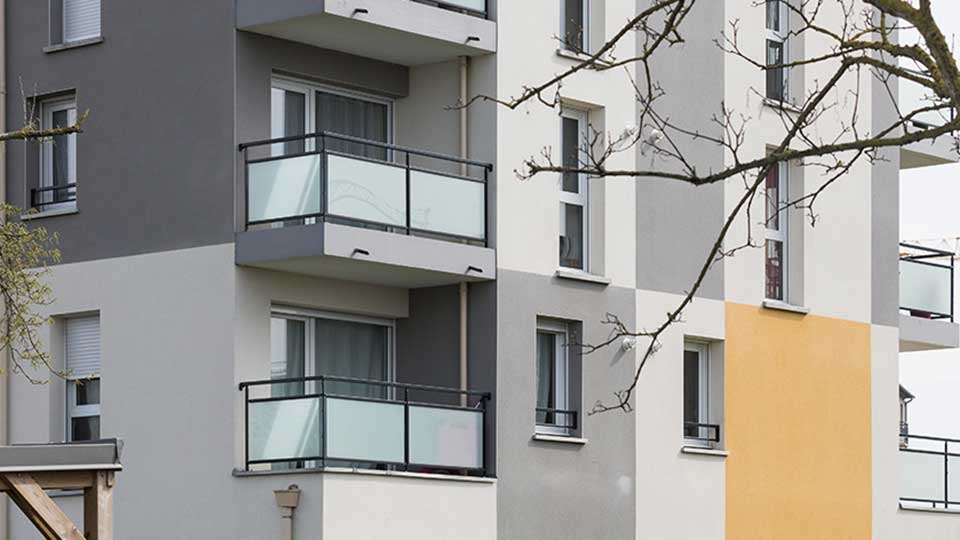 Programme immobilier neuf - Liloé 1 à Saint-Malo (35) - Zoom sur un balcon - Lamotte