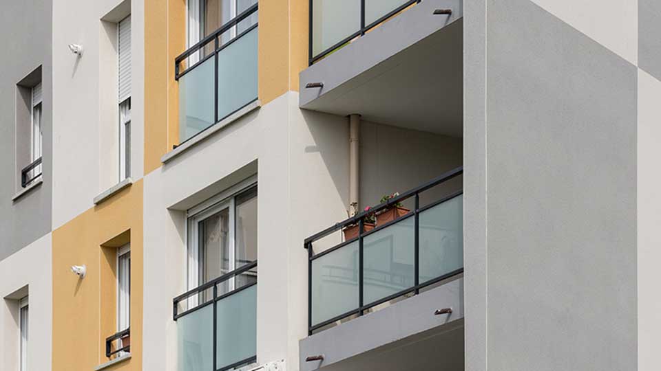 Programme immobilier neuf - Liloé 1 à Saint-Malo (35) - Zoom sur un balcon - Lamotte