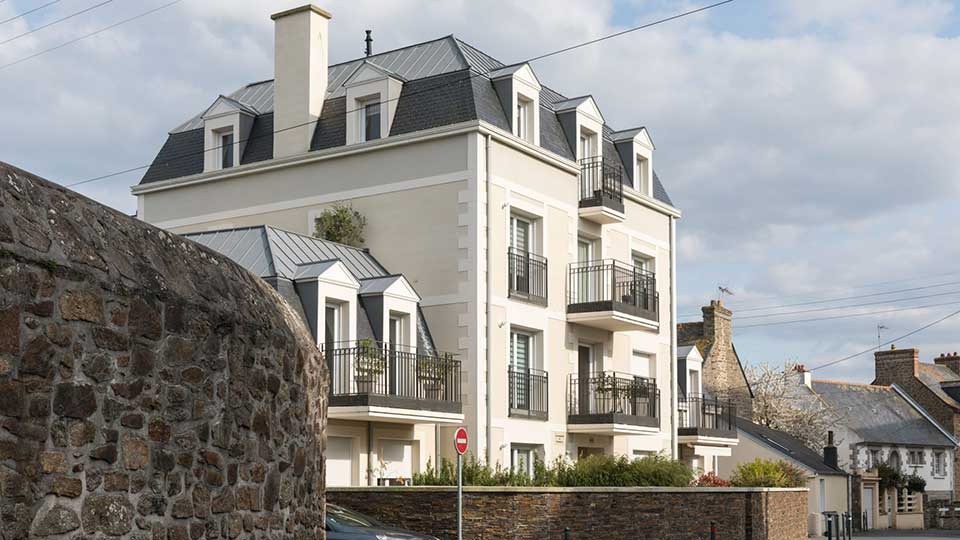 Programme immobilier neuf - Les Terrasses de Rivasselou à Saint-Malo (35) - Vue d'angle - Lamotte