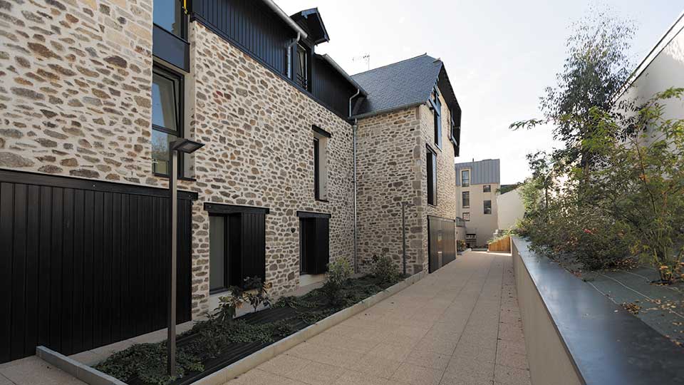 Programme immobilier neuf - Les Voileries à Saint-Malo (35) - Allée - Lamotte