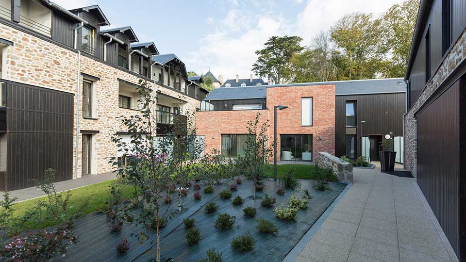 Programme immobilier neuf - Les Voileries à Saint-Malo (35) - Cour intérieure - Lamotte