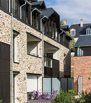Programme immobilier neuf - Les Voileries à Saint-Malo (35) - Terrasse extérieure - Lamotte