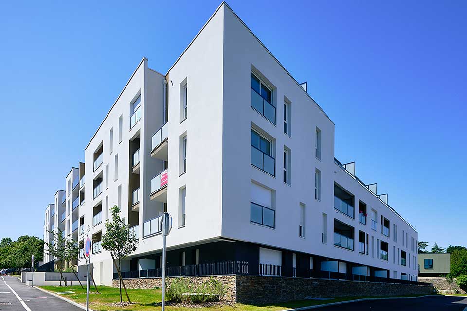 Programme immobilier neuf - Les Terrasses Enchantées à Saint-Sébastien-sur-Loire (44) - Vue d'angle - Lamotte