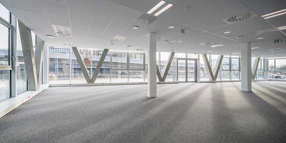 Programme immobilier tertiaire - Le Berkeley à Cesson-Sévigné (35) - Plateaux - Lamotte