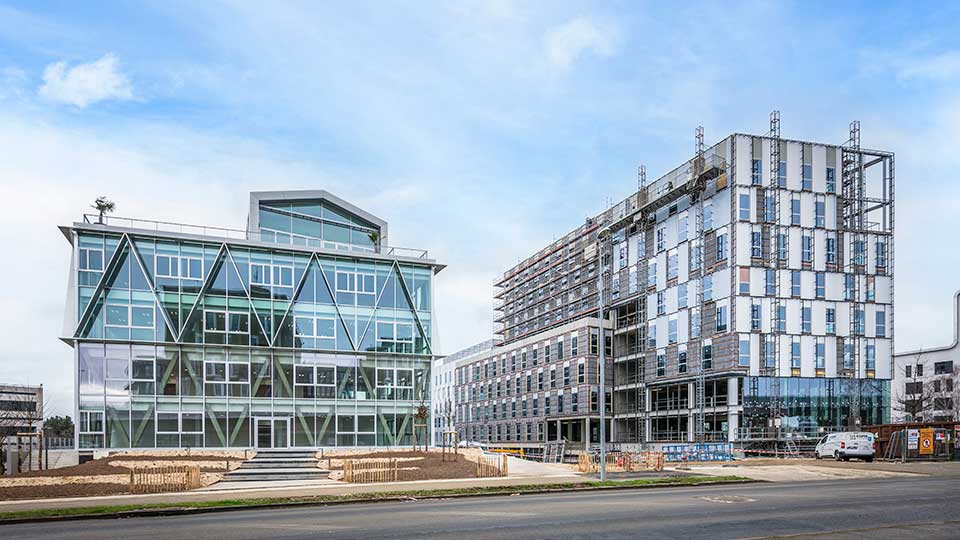 Programme immobilier tertiaire - Le Berkeley et Le Stanford à Cesson-Sévigné (35) - Lamotte