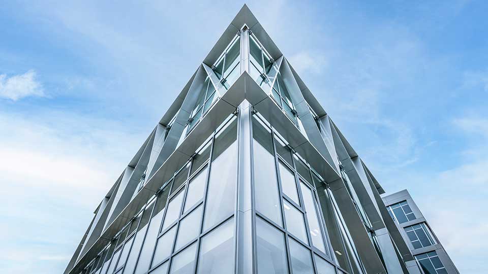 Programme immobilier tertiaire - Le Berkeley à Cesson-Sévigné (35) - Zoom architectural - Lamotte