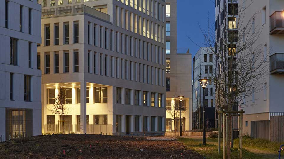 Programme immobilier tertiaire - Le Vendôme à Nantes (44) - Allée - Lamotte