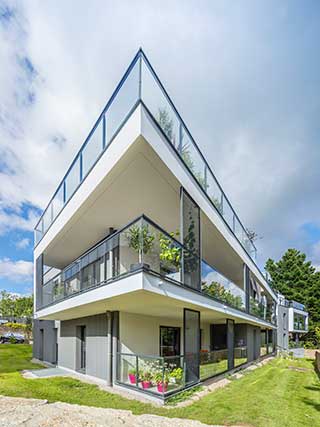 Programme immobilier neuf - Ambre à Arradon (56) - Vue d'angle - Lamotte