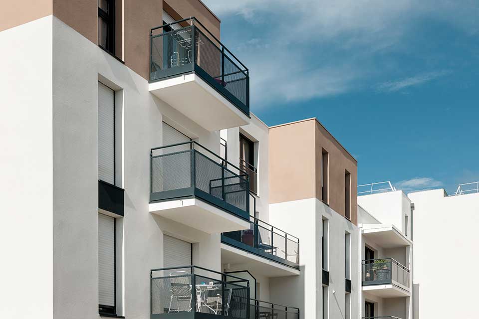 Programme immobilier neuf - Villas Tilia à Aytré (17) - Zoom balcons - Lamotte