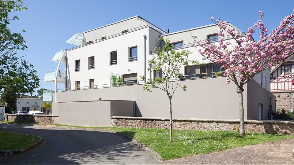 Programme immobilier neuf - Crystal Plazza à La Baule (44) - Vue de côté - Lamotte