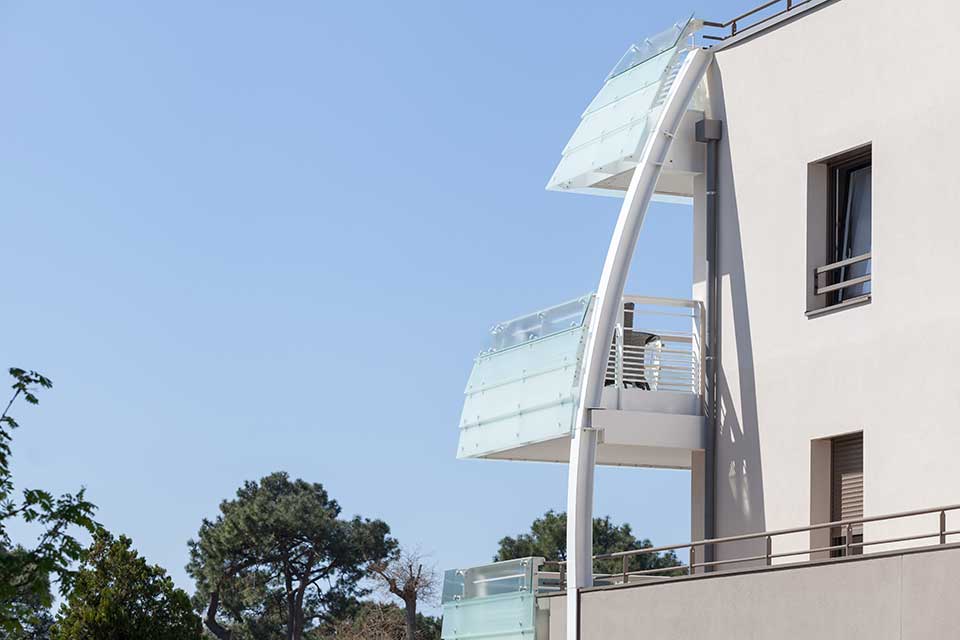 Programme immobilier neuf - Crystal Plazza à La Baule (44) - Zoom architectural - Lamotte