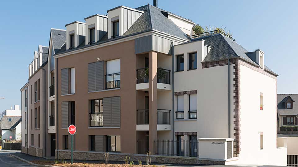 Programme immobilier neuf - Villa Agatha à Dinard (35) - Façade - Lamotte