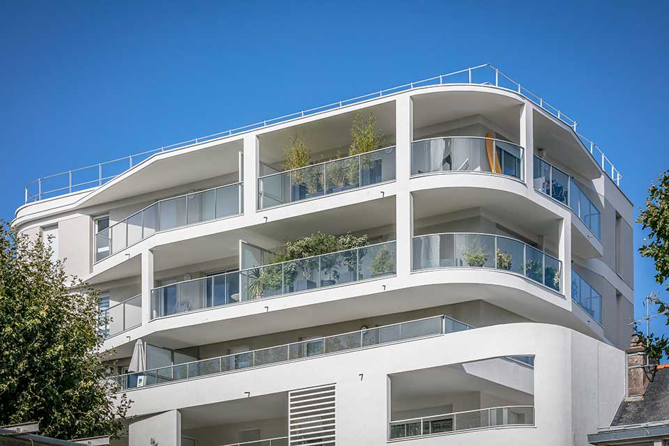 Programme immobilier neuf - Quai Chazelles à Lorient (56) - Zoom architectural - Lamotte