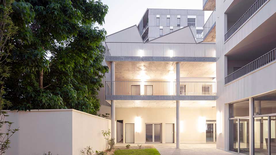 Programme immobilier neuf - L'Atypik à Nantes (44) - Cour - Lamotte