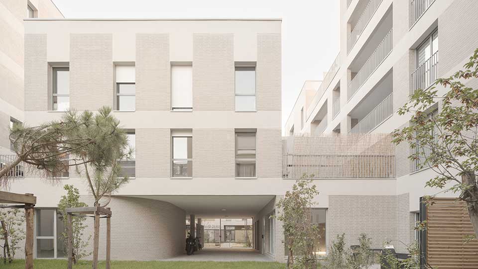 Programme immobilier neuf - Cosmopolitan à Nantes (44) - Ilot paysager - Lamotte