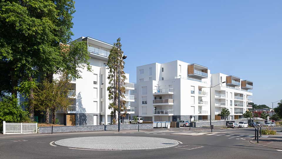 Programme immobilier neuf - Nina Verde à Nantes (44) - Vue de la rue - Lamotte