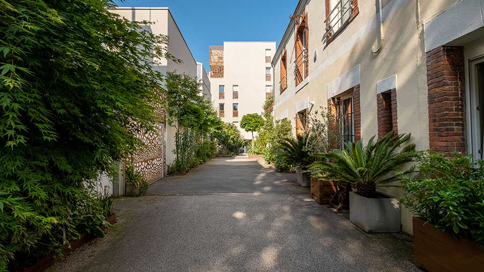 Programme immobilier neuf - Passéo à Nantes (44) - Allée - Lamotte