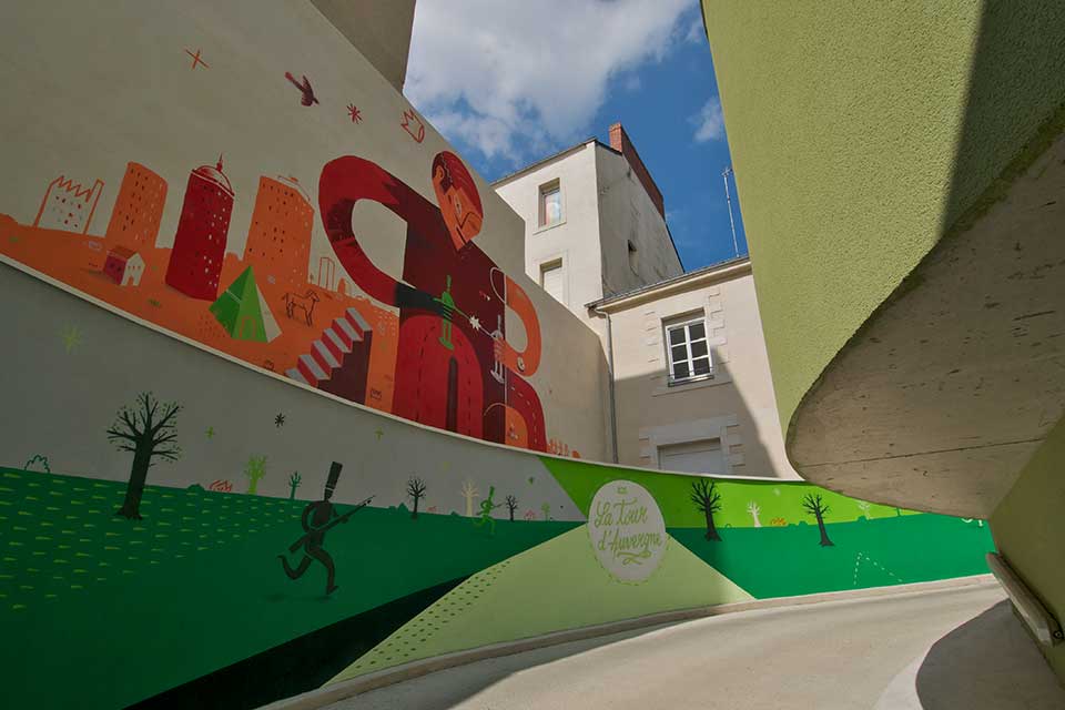 Programme immobilier neuf - Passéo à Nantes (44) - Street art rouge - Lamotte