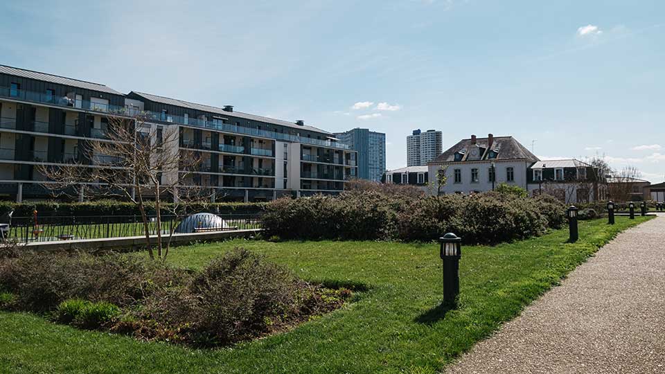 Programme immobilier neuf - Anatole France à Rennes (35) - Ilot végétalisé - Lamotte