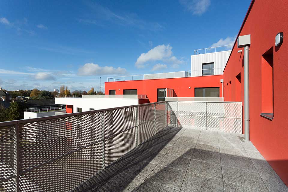 Programme immobilier neuf - Patio Bellini à Rennes (35) - Espace extérieur - Lamotte