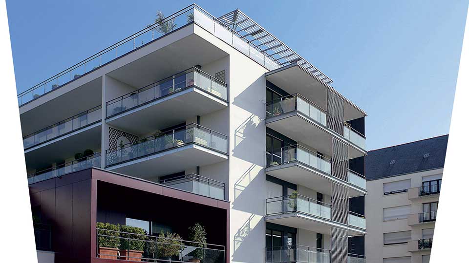 Programme immobilier neuf - Villa Baudelaire à Rennes (35) - Vue d'angle - Lamotte