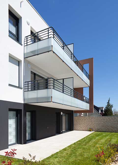 Programme immobilier neuf - Villa Raphaële à Vannes (56) - Zoom architectural - Lamotte