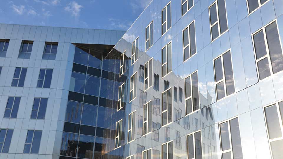 Programme immobilier tertiaire - IRT B-Com à Cesson-Sévigné (35) - Façade - Lamotte