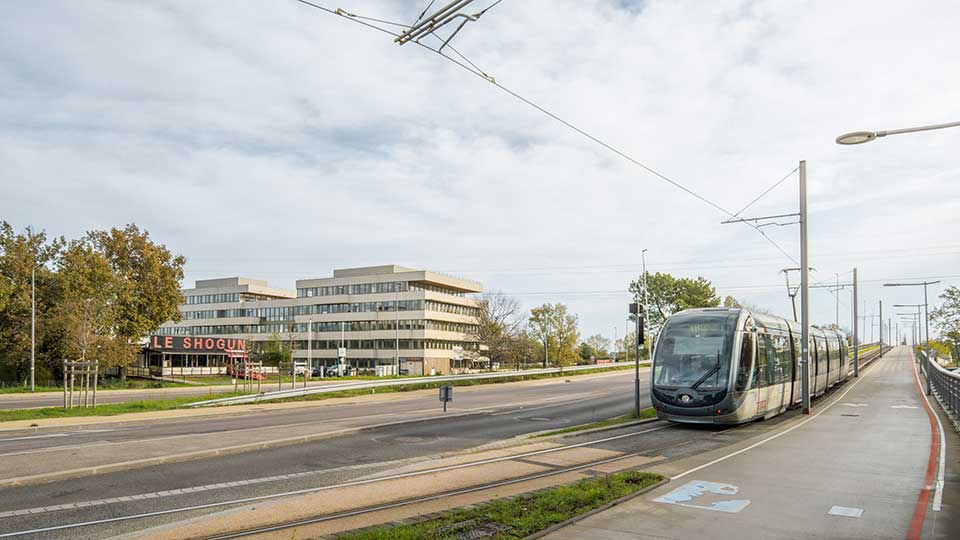 Programme immobilier tertiaire - JFK à Mérignac (33) - Vue du quartier - Lamotte