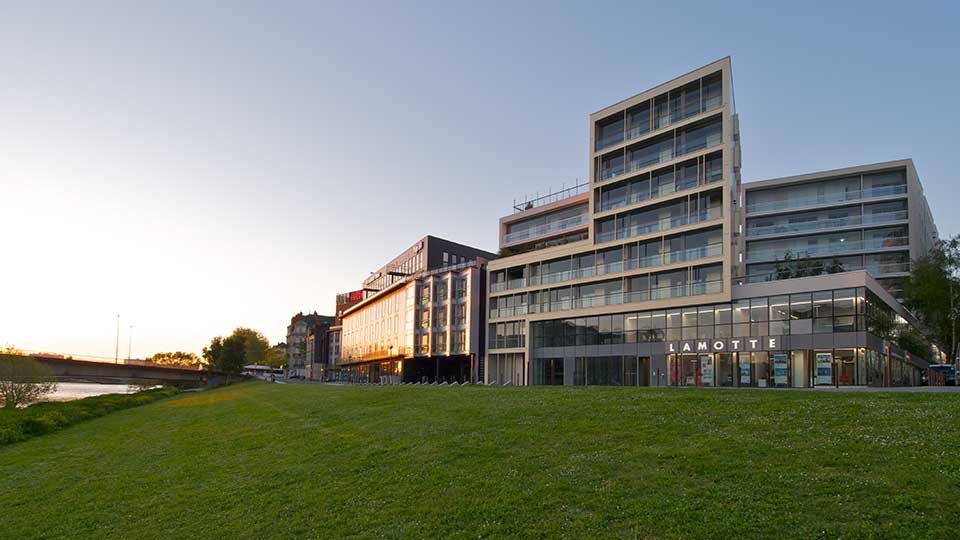 Programme immobilier tertiaire - Quai West à Nantes (44) - Façade - Lamotte