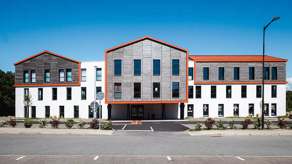 Programme immobilier tertiaire - Le Palafito à Pornic (44) - Façade - Lamotte