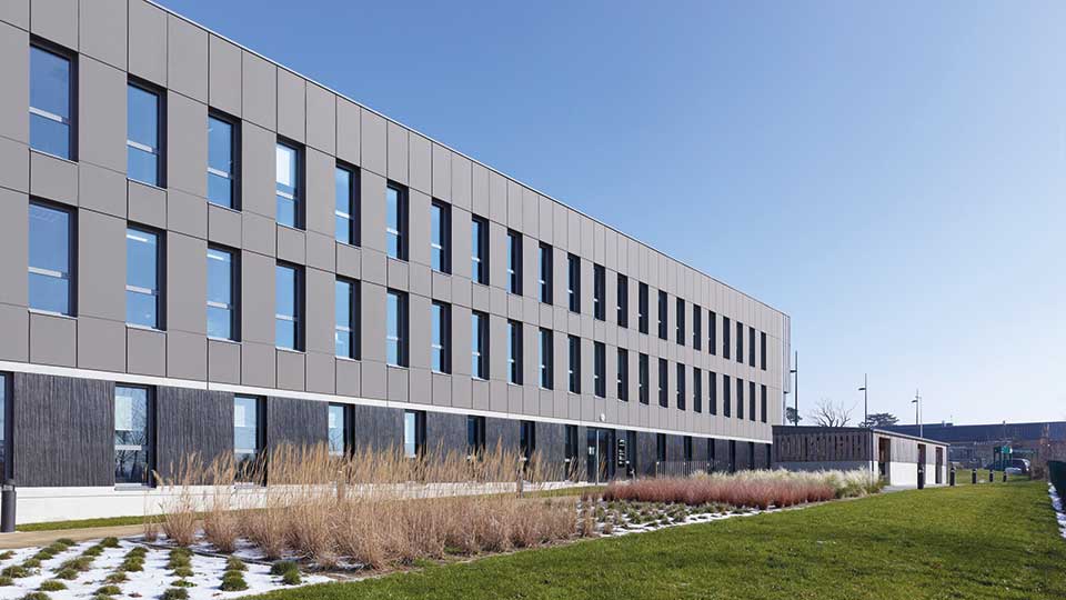 Programme immobilier tertiaire - Asturia à Saint-Herblain (44) - Bâtiment en longueur - Lamotte