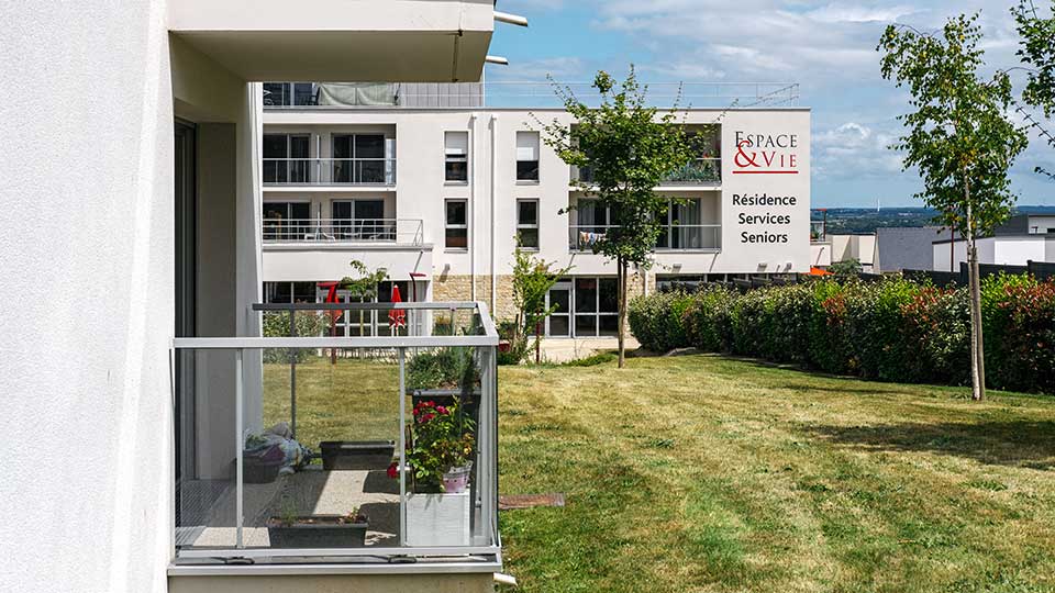 Résidence services seniors - Le Jardin des Alizés à Langueux (22) - Balcon - Lamotte