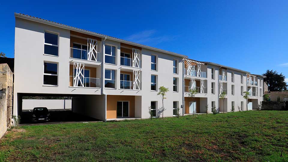 Résidence services seniors - Les Jardins de Tourny à Libourne (33) - Façade - Lamotte