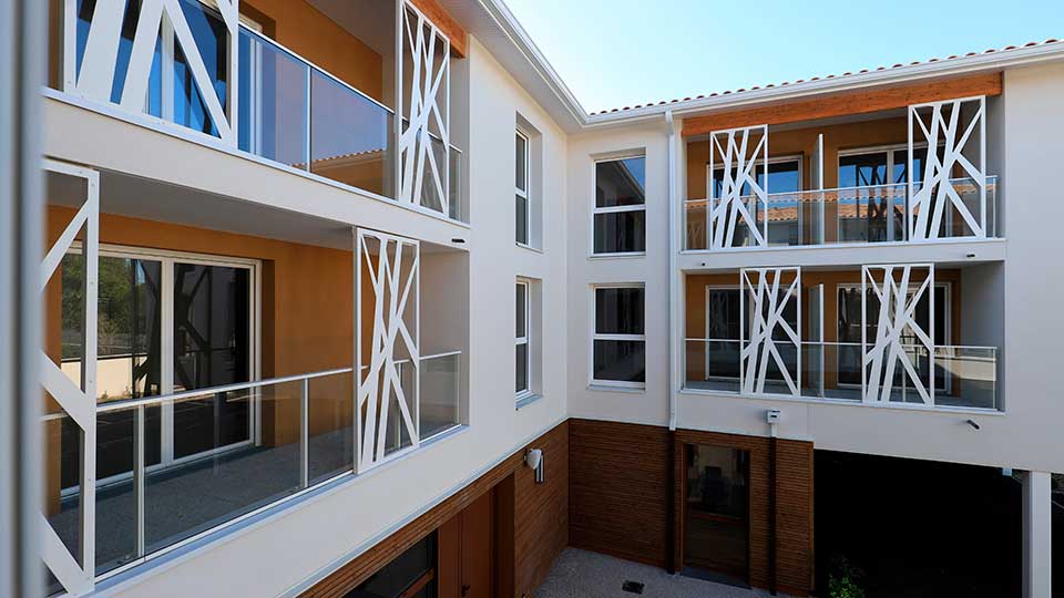 Résidence services seniors - Les Jardins de Tourny à Libourne (33) - Zoom architectural - Lamotte