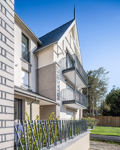 Programme immobilier neuf - Bella Cruz à Dinard (35) - Vue d'angle - Lamotte