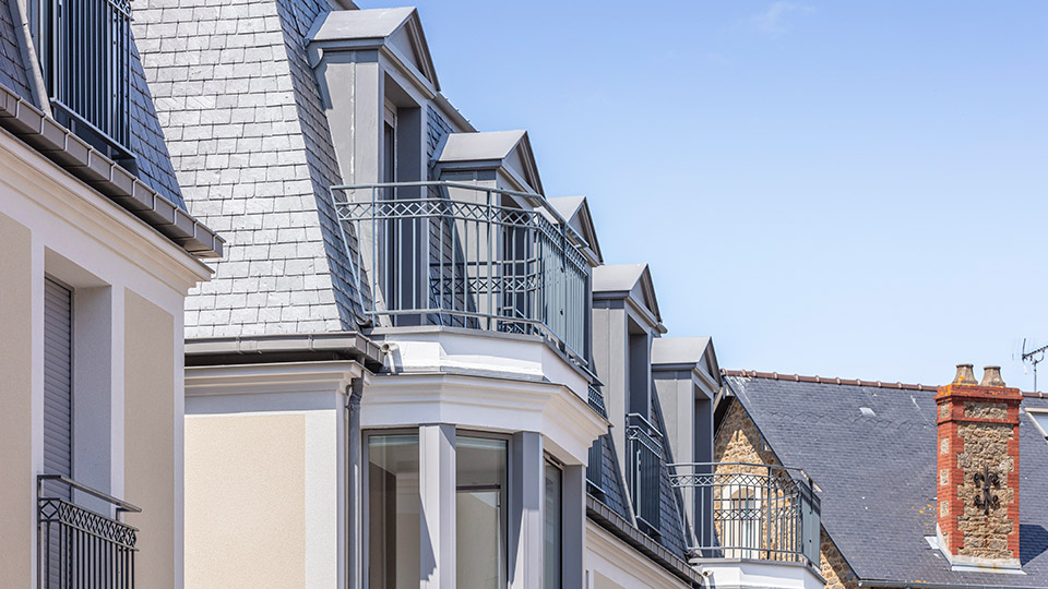 Programme immobilier neuf - Les Dinardaises à Dinard (35) - Zoom balcons - Lamotte