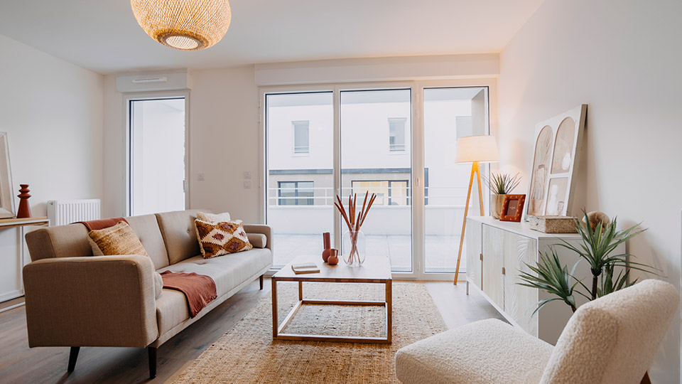 Programme immobilier neuf - Néocens à Nantes (44) - Appartement témoin - Lamotte