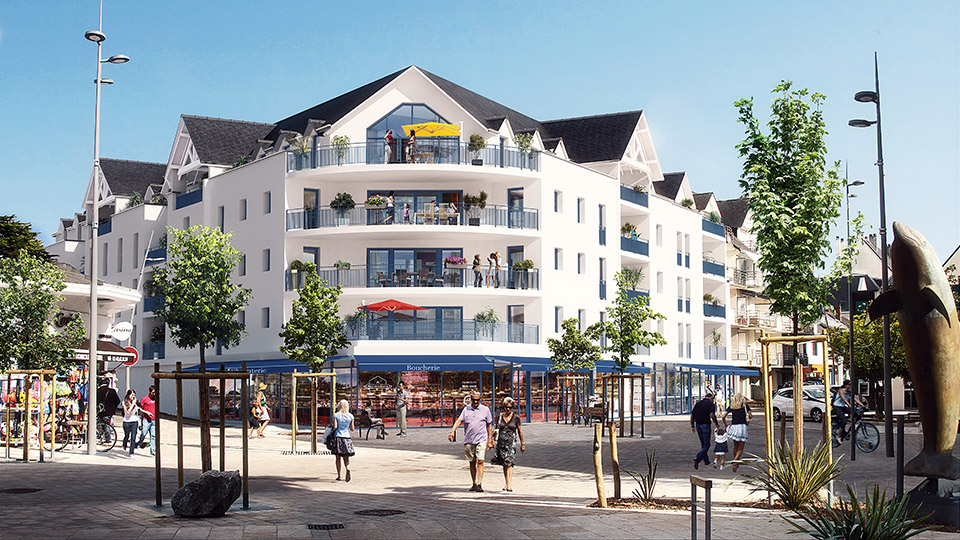 Programme immobilier neuf - Le Nautica à Pornichet (44) - Perspective - Lamotte