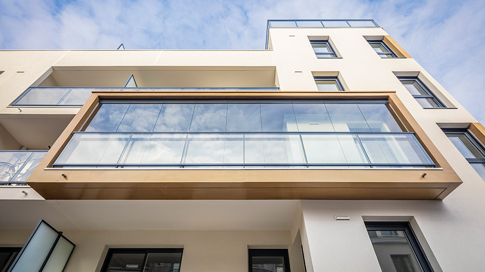 Programme immobilier neuf - Parc du Ronceray à Rennes (35) - Zoom balcon - Lamotte