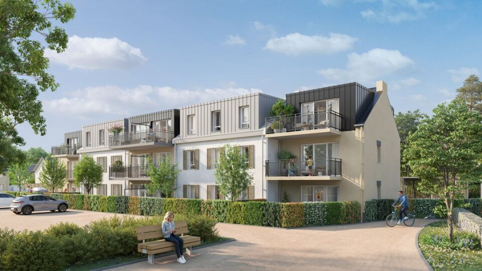 Programme immobilier neuf - Ti Kalon à Locmaria-Plouzané (29) - Perspective extérieure - Lamotte