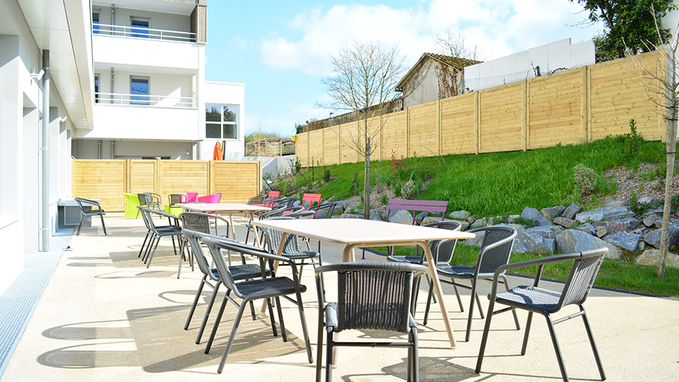 Résidence services seniors - Les Allées Victoria à Pornichet (44) - Terrasse - Lamotte
