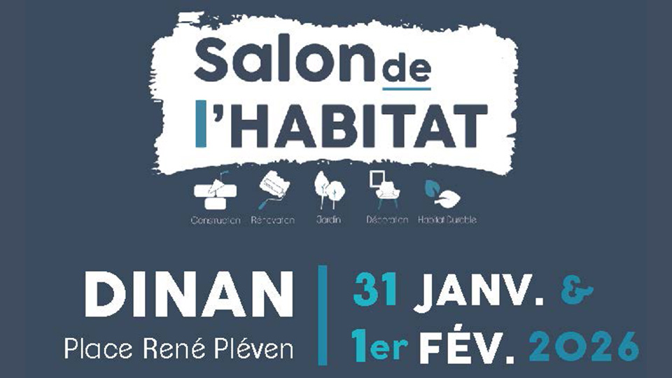 Salon Habitat Immobilier 2026 à Dinan (Côtes-d'Armor) - Affiche - Lamotte Aménageur Lotisseur
