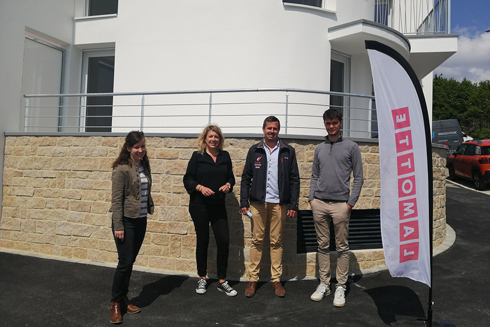 Programme immobilier neuf - Yseo à Brest (29) - Équipe lors de la livraison - Lamotte