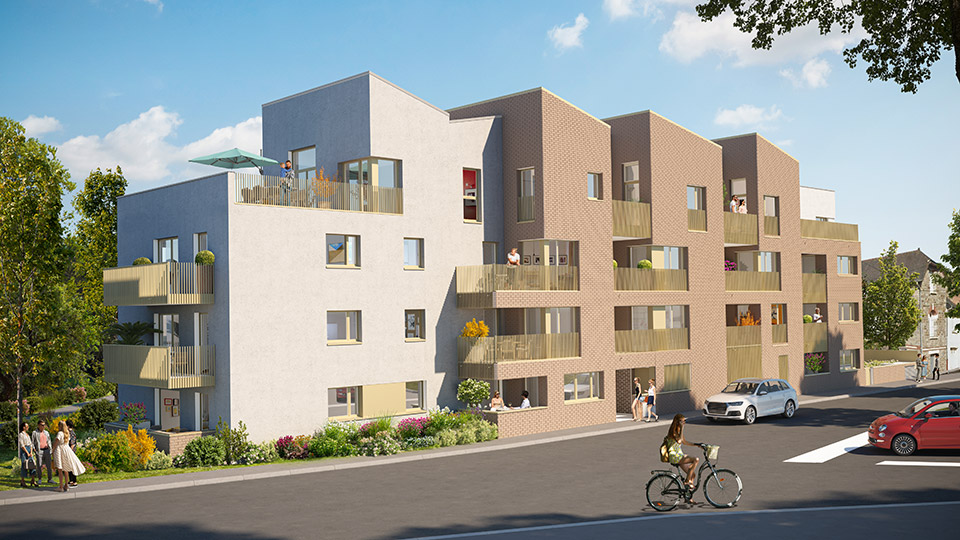 Programme immobilier neuf - Les Quatre Saisons à Acigné (35) - Perspective - Lamotte