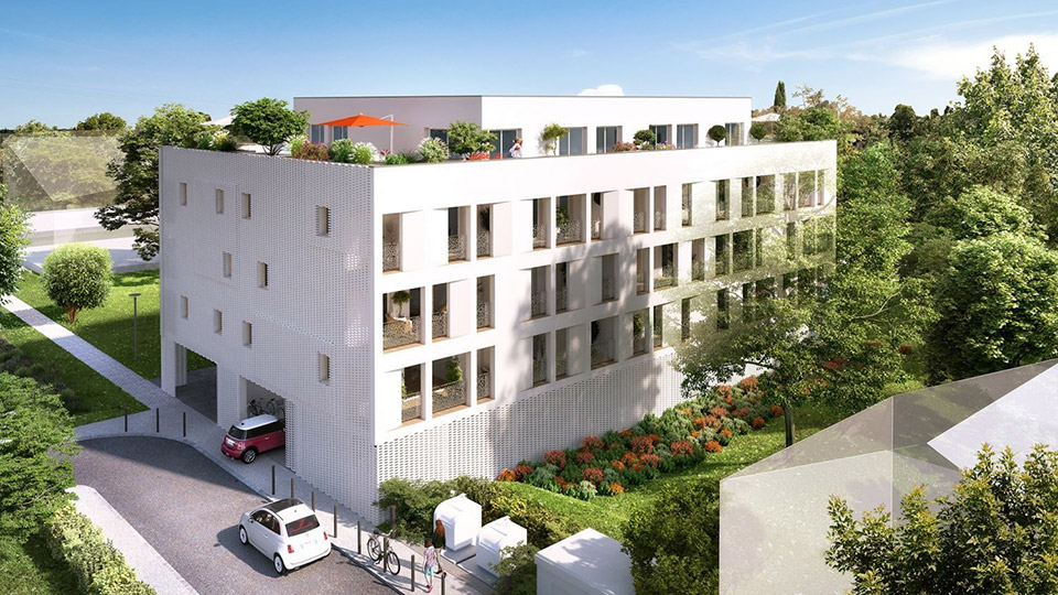 Programme immobilier neuf - Carré Bel Air à Bègles (33) - Perspective - Lamotte