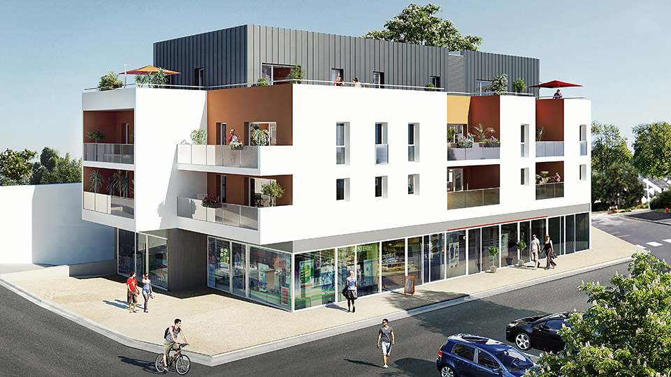 Programme immobilier neuf - Villa Saint-Martin à Betton (35) - Perspective - Lamotte