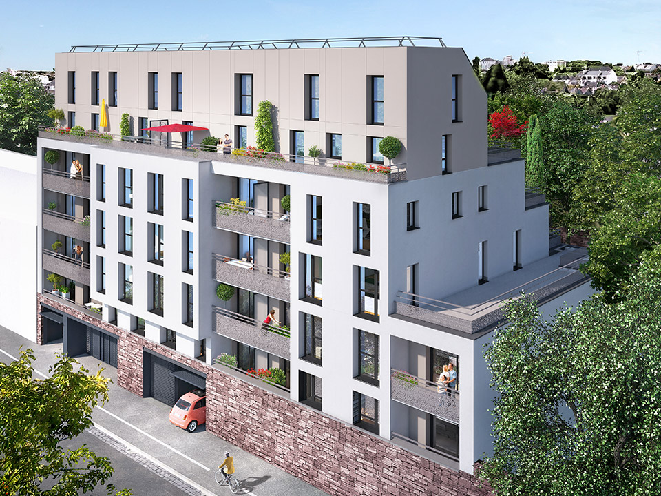 Programme immobilier neuf - La Scala à Rennes (35) - Perspective - Lamotte