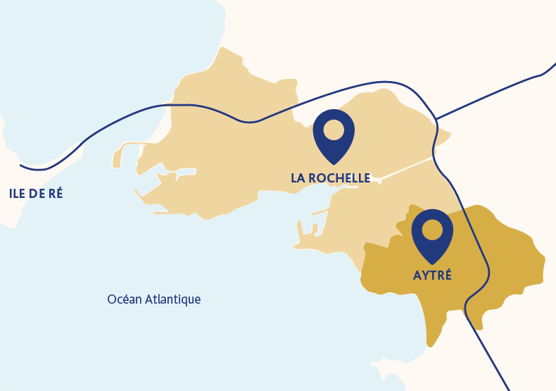 Programme immobilier neuf - PORT-MARTIN à Aytré (17) - Plan de situation - Lamotte