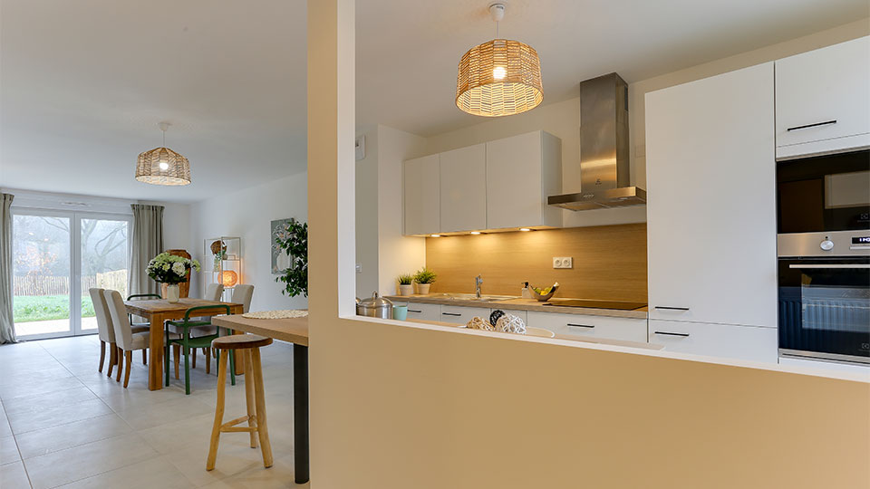 Maison témoin - Les Clairières Boisées à Chantepie (35) - Cuisine - Lamotte